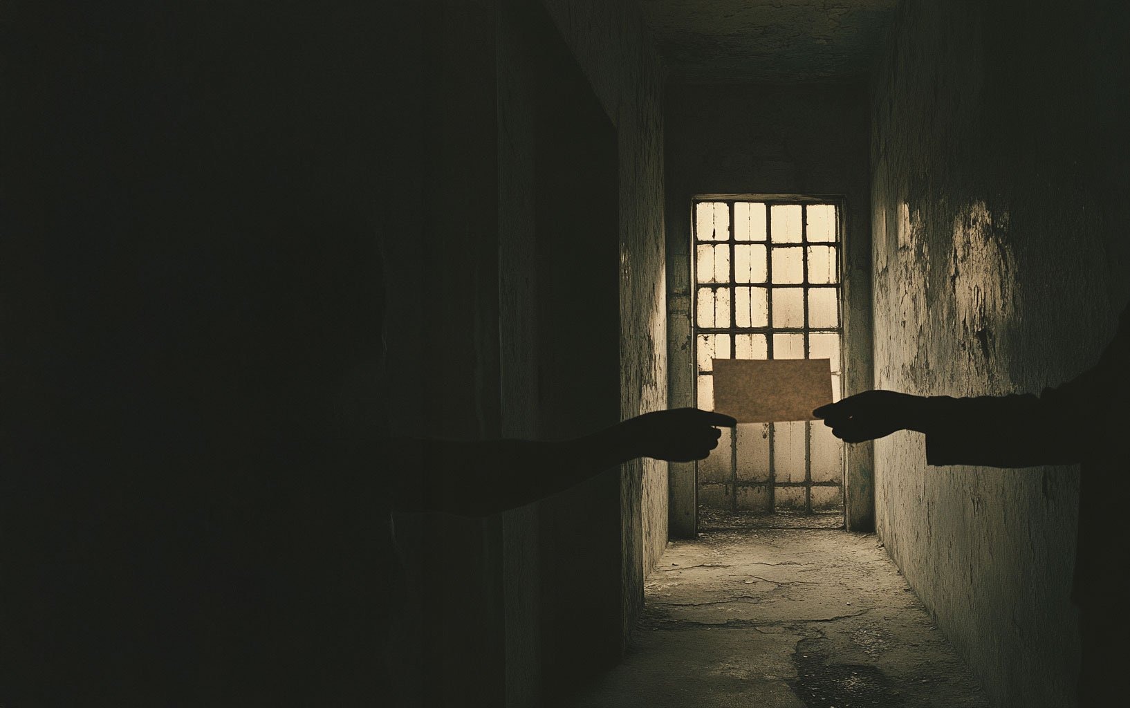 Paper passing between hands